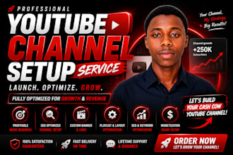 create a well optimized youtube channel with high CPM niche