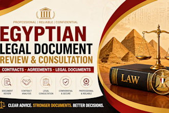 review egyptian contracts, agreements and legal documents