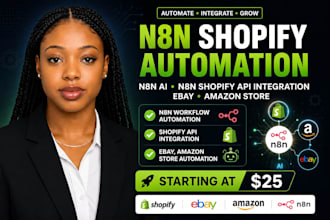 n8n shopify automation n8n ai n8n shopify api intergration ebay amazon store