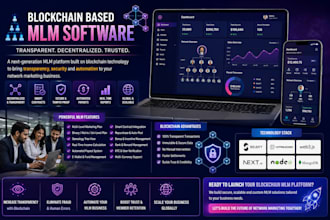 develop blockchain based MLM software with smart contract