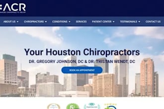 design wix chiropractor website chiropractic clinic appointment booking website