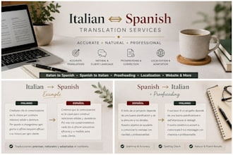 translate italian to spanish and spanish to italian