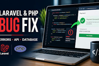 fix laravel PHP bugs and errors in your web application