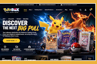 pokemon website pokebox trading card website tcg website with ai sales agent