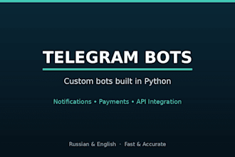 build a custom telegram bot in python for your business