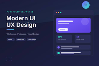 design a modern website in figma
