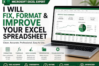 create, fix and format your microsoft excel spreadsheet