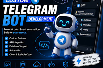 develop an aiogram or telebot telegram bot