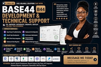 base44 bug fixing expert base44 integration base44 migration base44 deploy base4