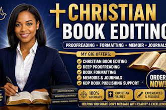 do christian book editing