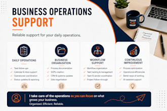 provide business operations support for your  business
