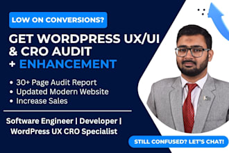 do a wordpress UX UI and cro audit with enhancements