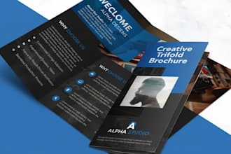 create digital brochure, pdf design and custom trifold brochure design