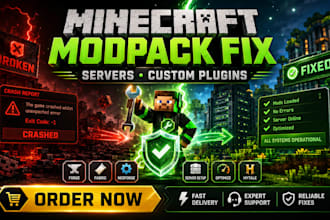 create fix custom minecraft modpack plugin server forge fabric neoforge hytale