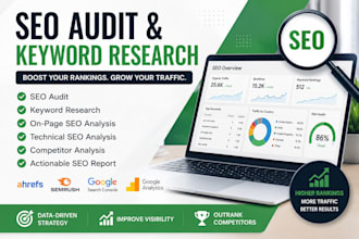 do a complete SEO audit and keyword research