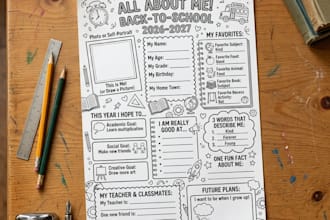 draw personalized back to school artwork