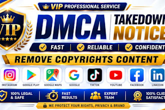 takedown harassing defaming posts instagram, facebook, yt,