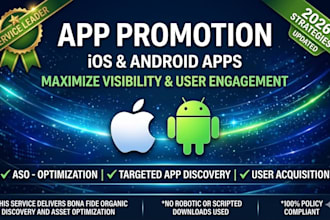 mobile app promotion, app installs, IOS android app, game promotion to USA users