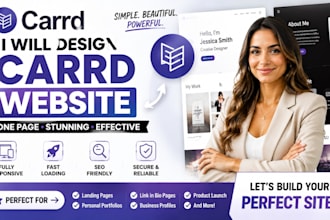 design carrd website, carrd landing page, carrd redesign carrd co website design