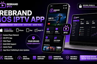 rebrand latest android iptv apps ios app and samsung tv with panel