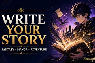 write fantasy stories inspired by anime and manga
