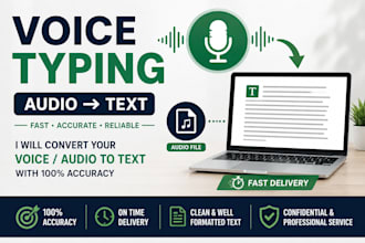 do accurate voice typing and audio transcription