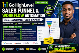 gohighlevel sales funnel gohighlevel workflow automation ghl landing page expert