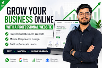 build a professional website for your business and online growth