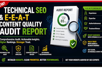 do a technical SEO and eeat content quality audit report