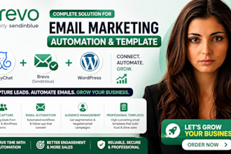 setup manychat bravo sendinblue wordpress lead generation automation