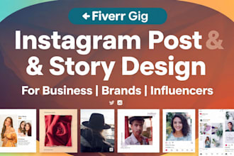 design instagram posts and stories for