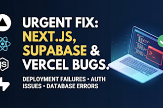 fix nextjs vercel deployment failure or supabase auth issue today