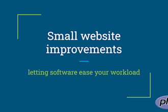 make small PHP improvements to your website