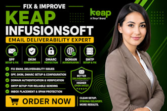 fix keap infusionsoft deliverability spf dkim dmarc domain authentication smtp