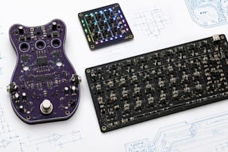 design custom pcb and schematics for guitar pedal, mechanical keyboard, rgb led