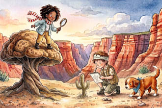 draw watercolor children book illustration and story book cover