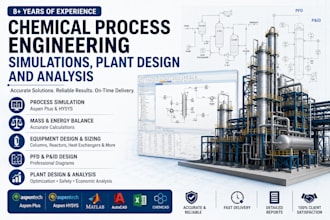 do chemical engineering simulations, plant design and analysis