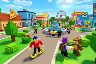 build a full roblox game, roblox script, obby, tycoon, simulator or roblox game