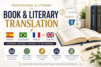 translate spanish to english books literary works portuguese french english