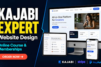 be your kajabi expert online course and membership site kajabi website design