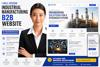design odoo industrial manufacturing website for industrial business companies