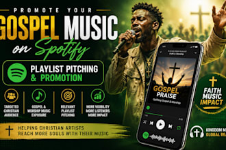 promote christian music on spotify with gospel playlist pitching and promotion