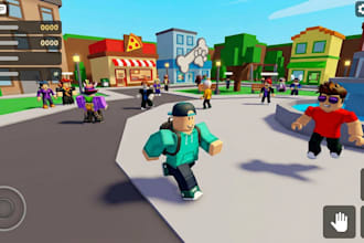 de your roblox developer and roblox scripter, gameplay, game in roblox studio