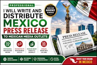 write and distribute mexico press release to mexican media outlets