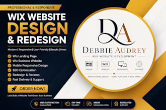design or redesign your wix website or wix studio site