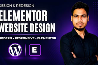 design a modern elementor landing page