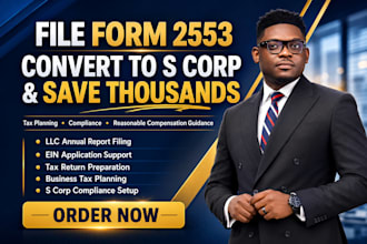 file form 2553 and convert llc to s corp election