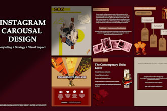 design engaging instagram carousel pots