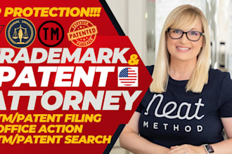 be your licensed attorney for utility patent filing and trademark filing sou