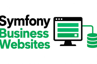 build a custom website with PHP symfony